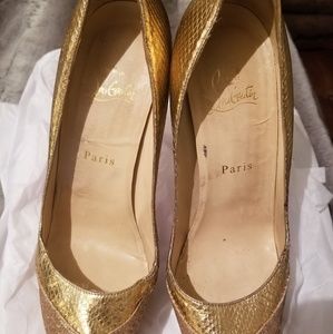 Gold Christian Louboutin